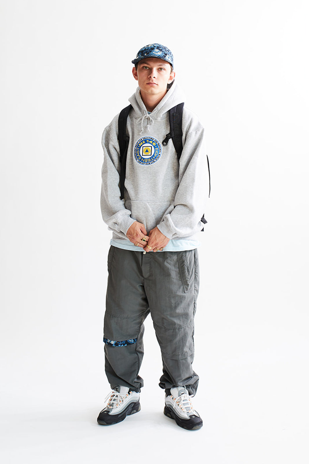 NAM WARM UP PANT - ELEPHANT GRAY NYLON