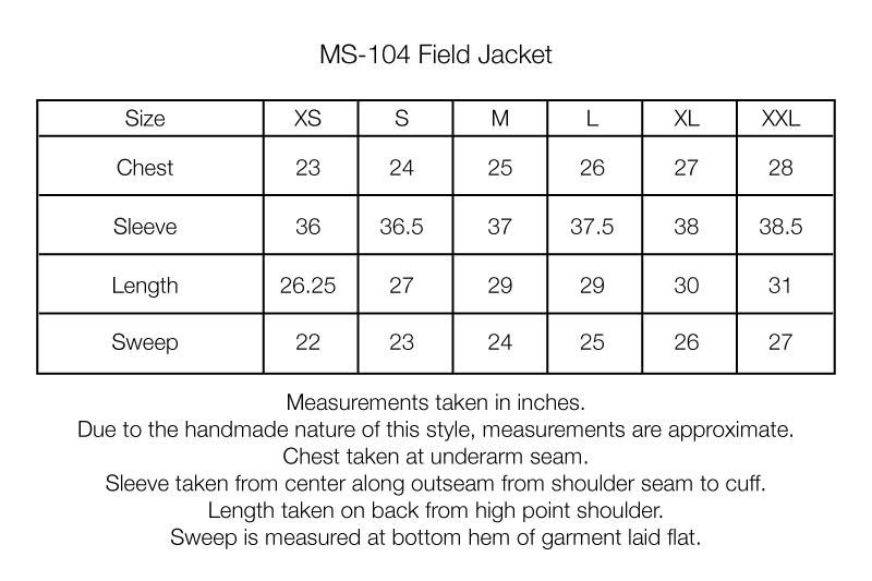 EAST_STUDIES MS - 104 FIELD JACKET - WILLOW GREEN HAND QUILTED COTTON / SATEEN