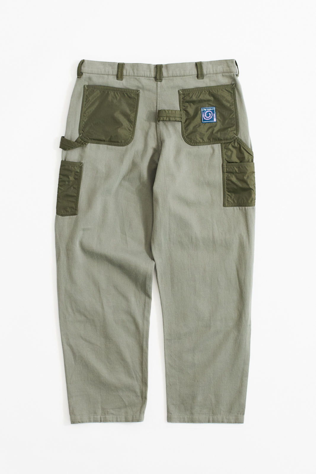 COUNTY DOUBLE KNEE PAINTER PANTS - FADED ARMY HANDLOOM SATEEN / OD 