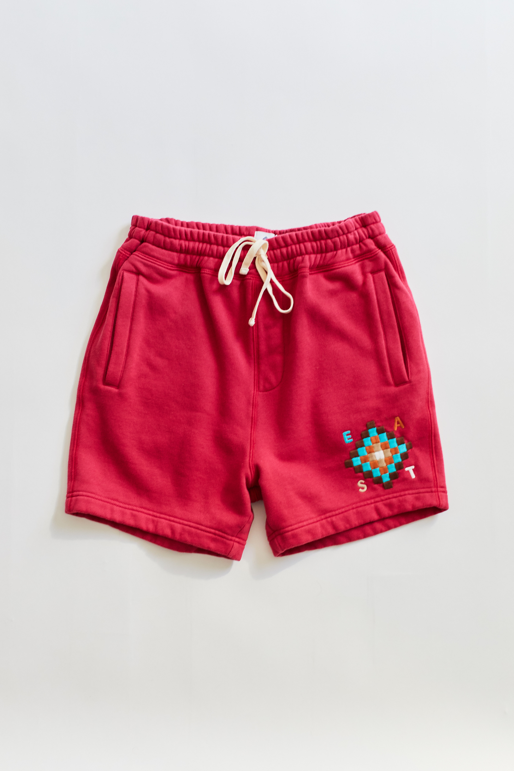 BRAHIM SWEATSHORT - BERRY PIMA FLEECE