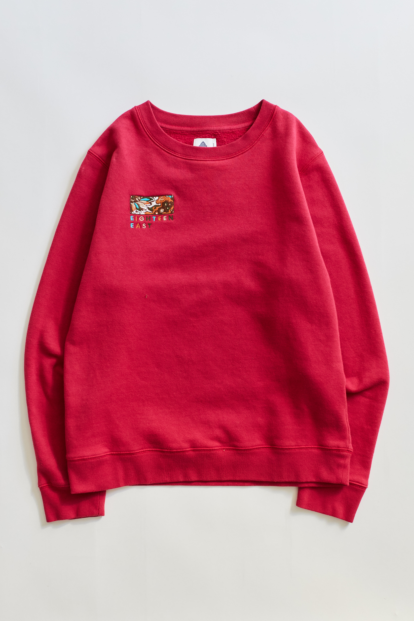 BRAHIM CREWNECK SWEATSHIRT - BERRY PIMA FLEECE